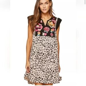 Savanna Jane Lucky In Leopard Tunic Dress 1X